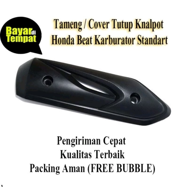 Cover knalpot standar motor beat karbu Tutup Tameng Knalpot Honda Beat Carbu Beat Old Tahun 2008-201