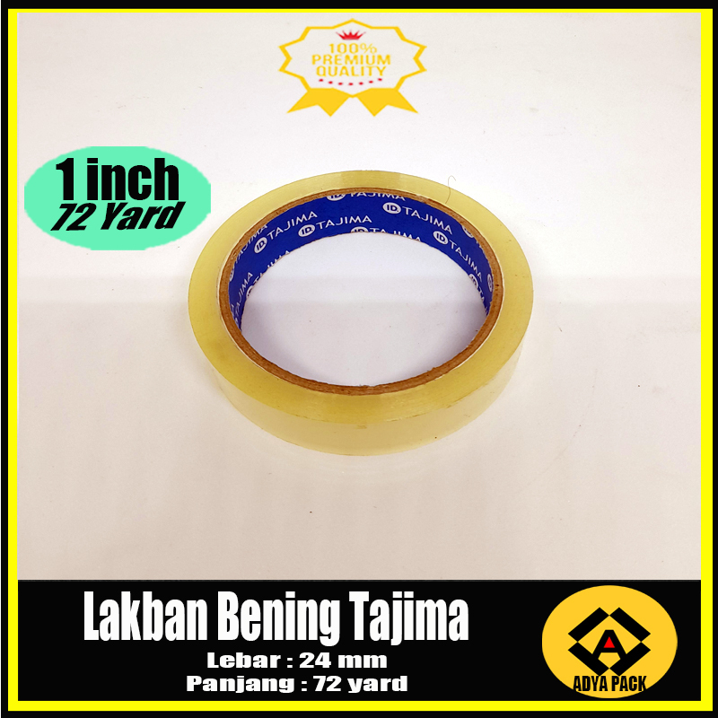

Isolasi 1 Inch x 72 Yards Tajima Blue Eco / Lakban 24mm