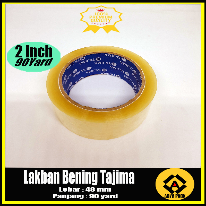 

Lakban Bening 2 Inch x 90 Yards Tajima Blue Eco / Lakban Coklat 45mm