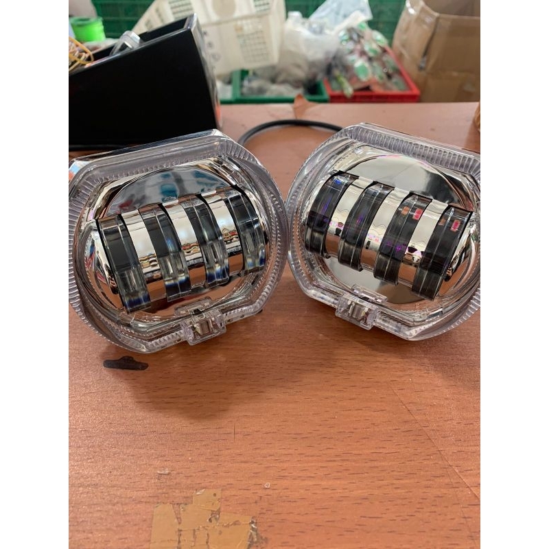 LAMPU TEMBAK DAYMAKER BILED PROJIE BILED PROJI BILED 4 LENSA 8D 4 LED MATA BI LED LAMPU SOROT DAY MA