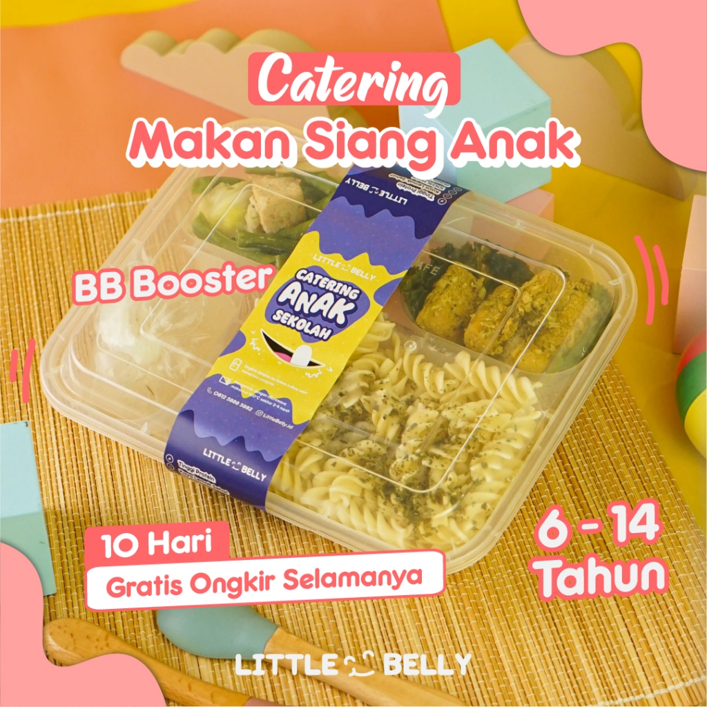 

Little Belly - Catering Makan Siang Anak - 10 HARI | Untuk usia 6-14 tahun