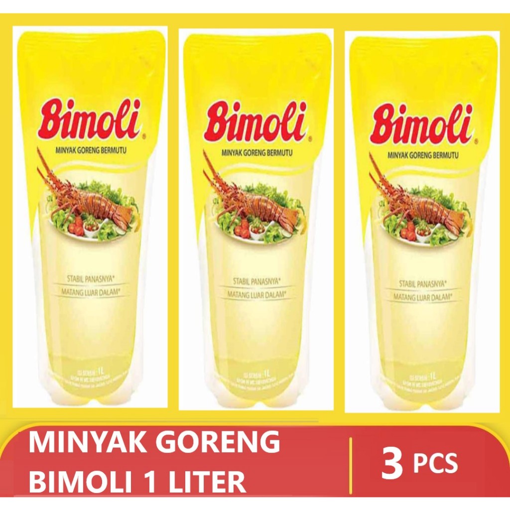 

Paket Sembako Minyak Bimoli 1 Liter Triple Pack