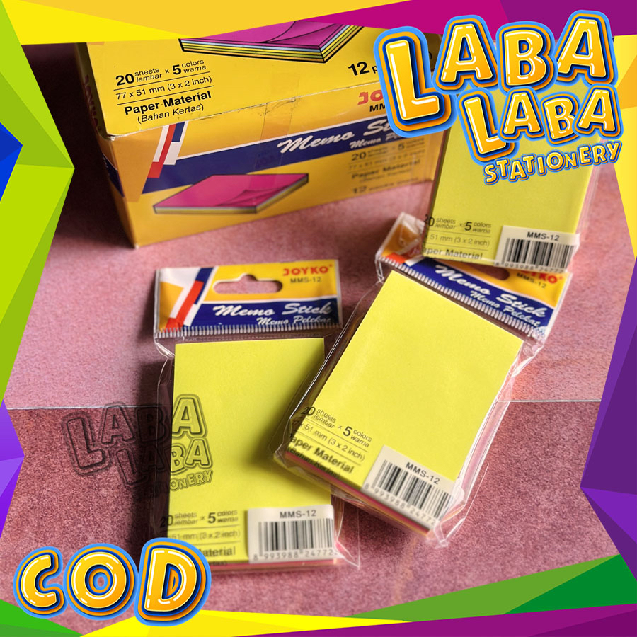 

LabaLabaStationery Memo Stick / Sticky Note / Memo Tempel JOYKO MMS 12