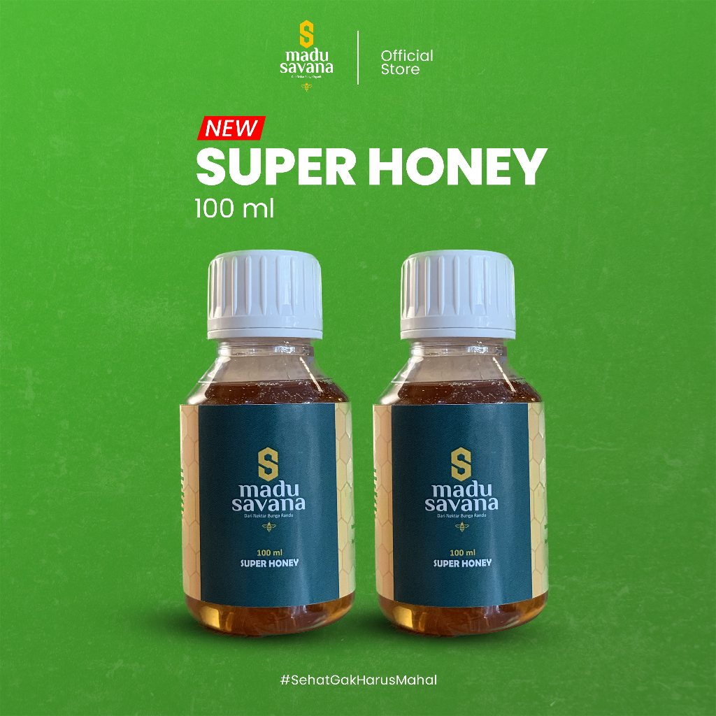 

Madu SAVANA 100ML Nektar Randu Super 100% Pure Raw Honey Alami - super honey