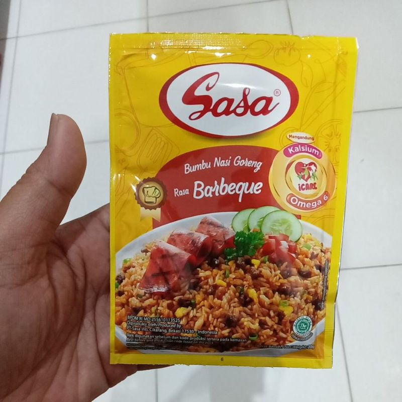 

Mahbubah - Sasa 20 g Bumbu Nasi Goreng Rasa Barbeque