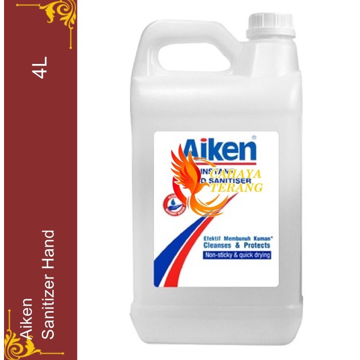 Aiken Sanitiser Sanitizer Hand 4 Liter Hand Sanitizer 4L
