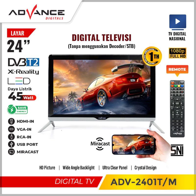 Termurah  TV Digital Advance 24 Inch