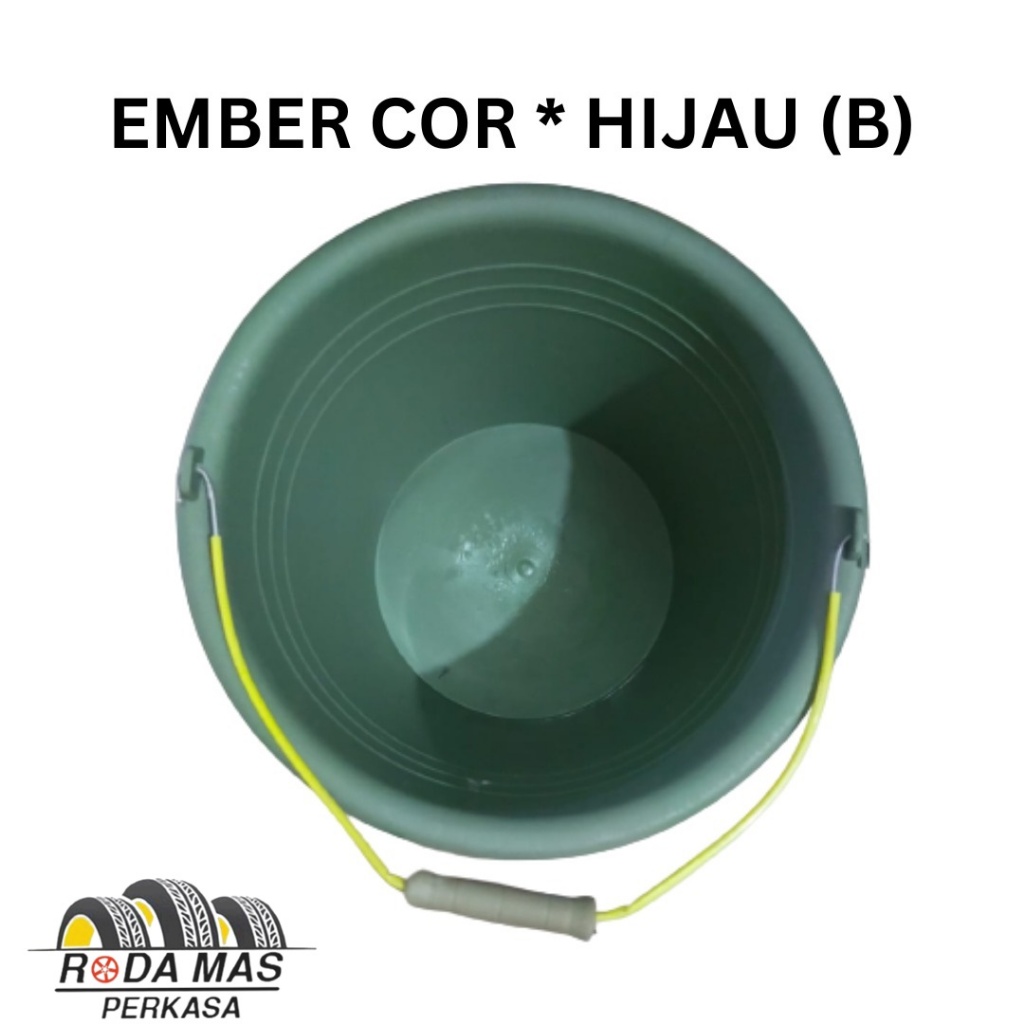 Ember Plastik Hijau | Ember Cor Anti Pecah | Ember Bangunan BESAR RMP