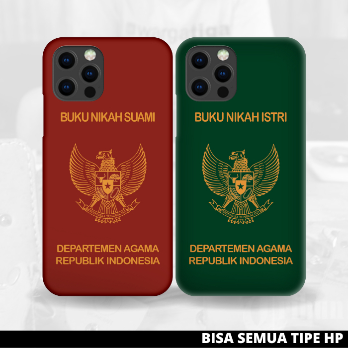 BOSCASING - Premium Casing Case Couple Buku Nikah Unik All Type Iphone Samsung Realme Oppo Vivo Xiao