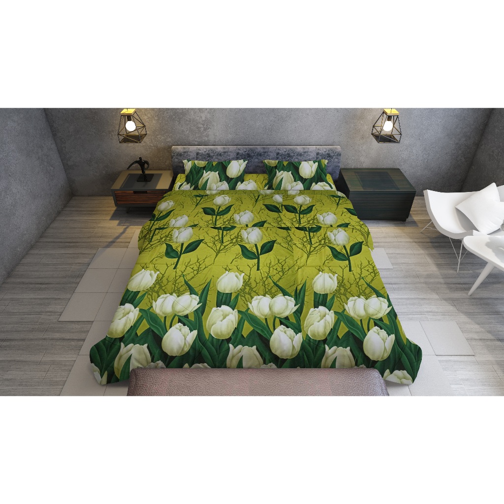 Sprei Homemade Murah-Motif Bunga Tulip