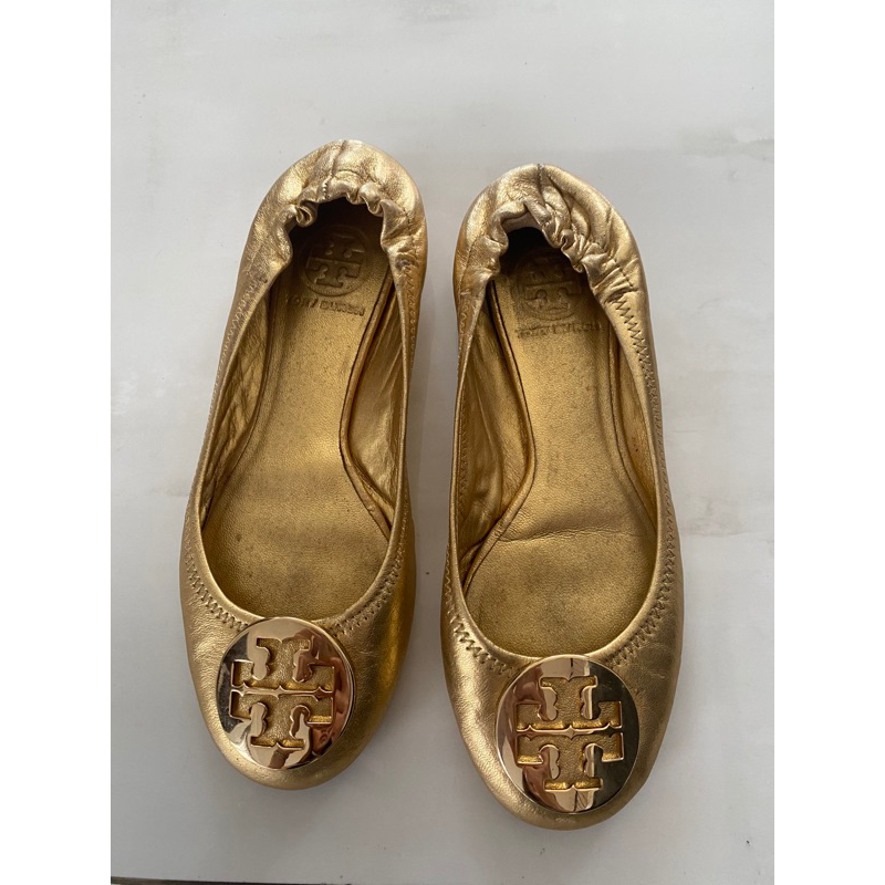Tory Burch Flatshoes Gold preloved