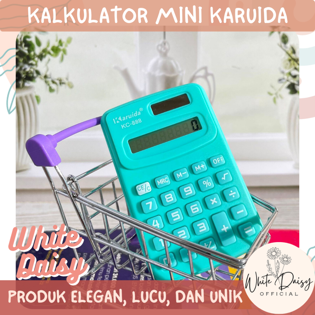 

Kalkulator mini karuida premium 8 digit calculator warna warni lucu