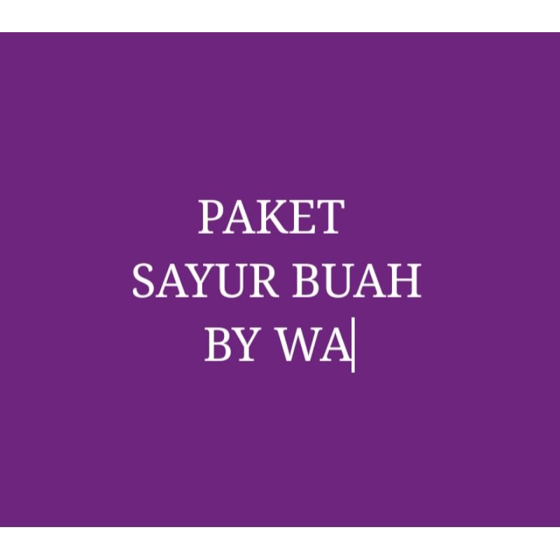 

Paket Sayur Buah 2