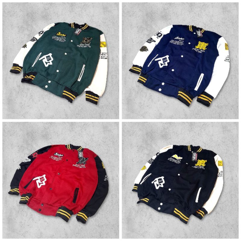 Jaket Baseball Varsity Original Full Bordir / Jaket Bomber Varsity Original