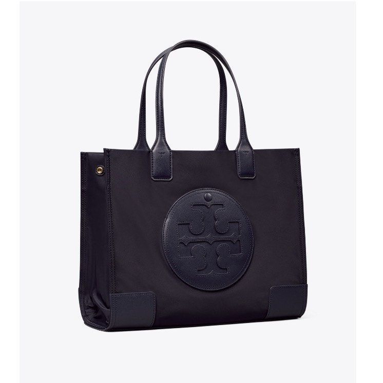 Tory Burch Nylon Ella Tote Bag Black Original Large