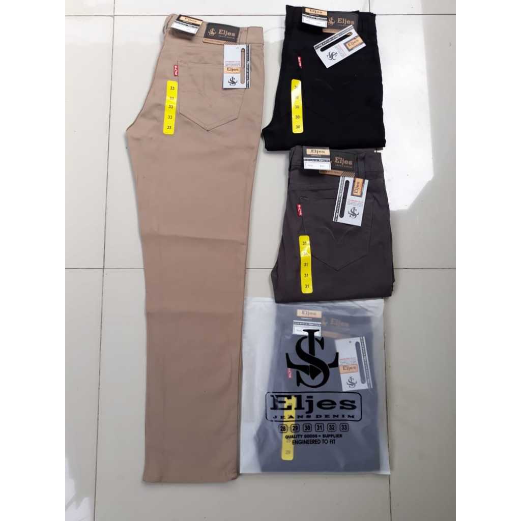 Celana Pria Panjang Cinos Eljes Full Acc selvedge