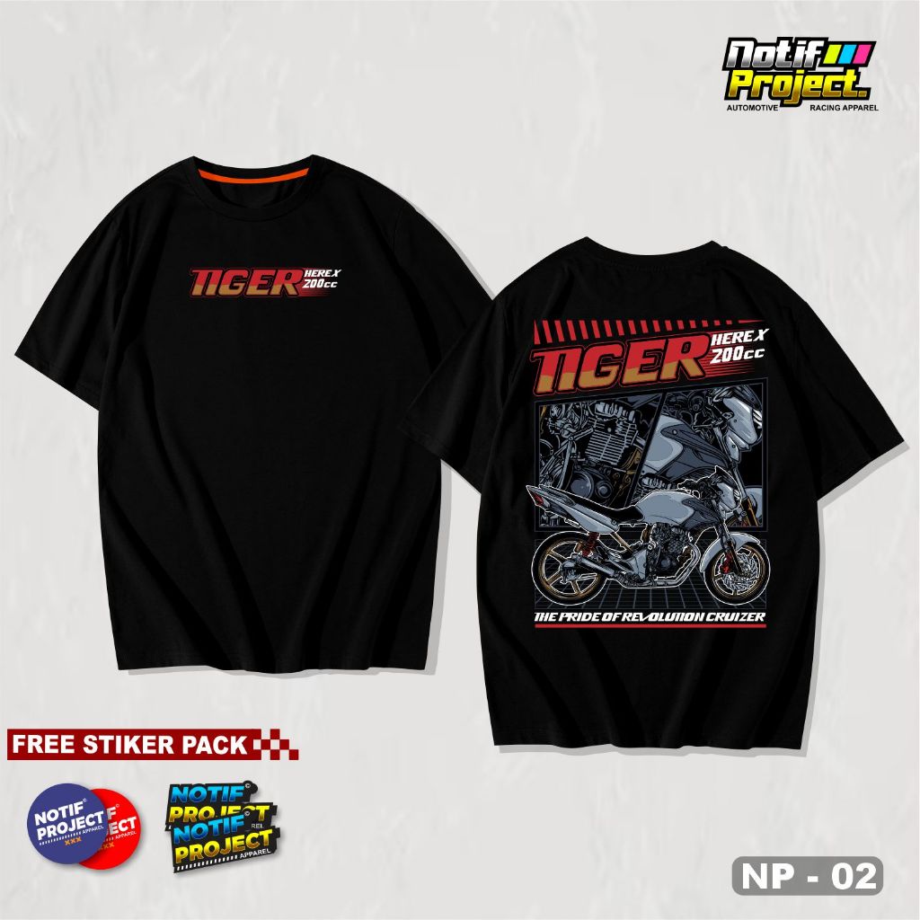 KAOS TIGER HEREX 200CC T-SHIRT RACING NOTIFPROJECT