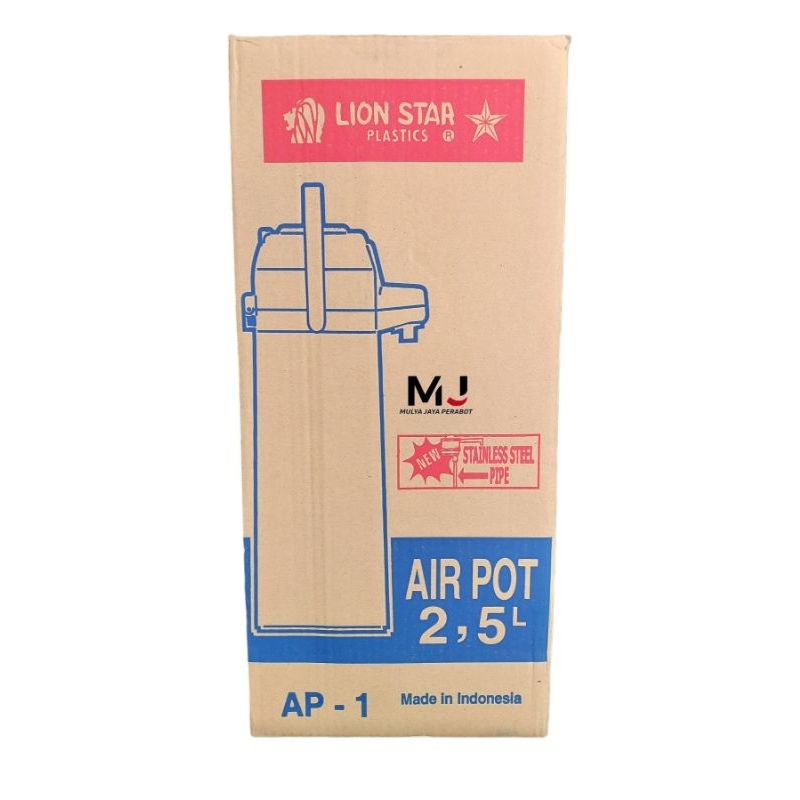 Termos air panas lion star 2,5 Liter/Termos pencet AIR POT 2,5 Liter