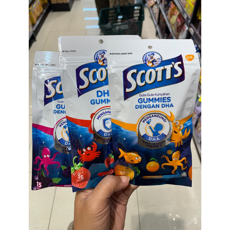 Scotts DHA Gummies vitamin anak