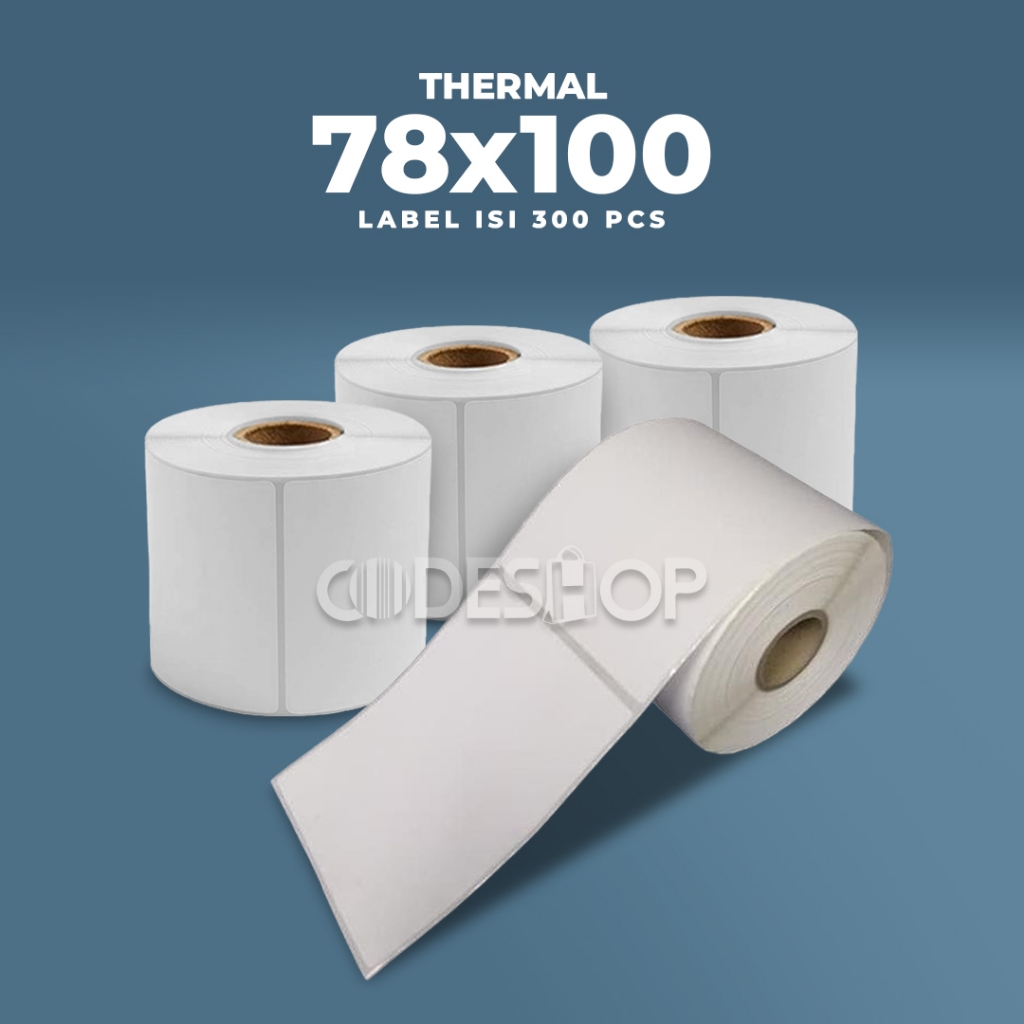 

Label Stiker Termal 78x100mm 78x100 Sticker Barcode 78 x 100 mm 1 Slop