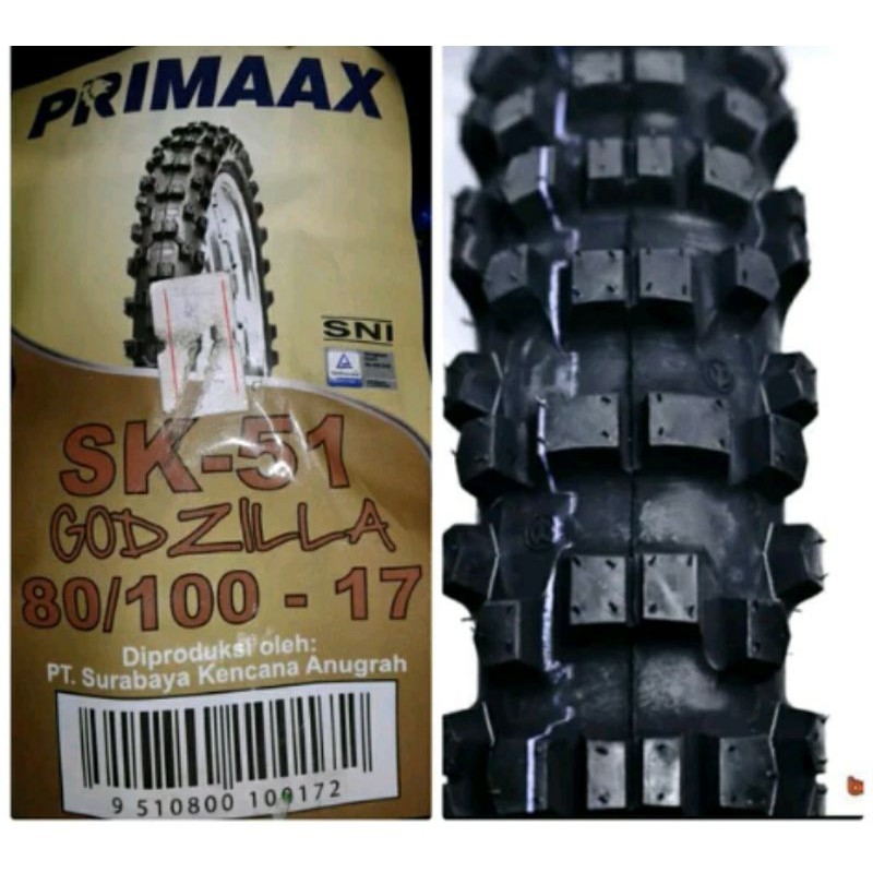 Ban TRAIL Primaax 80 100 17 sk51 BAN CROSS PRIMAX 8010017 SK 51 BAN TRIL GODZILLA 80100 RING17 TREL