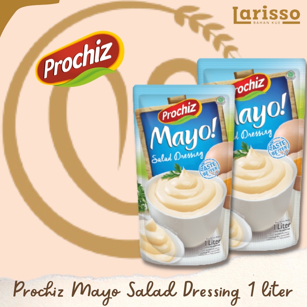 

PROCHIZ MAYO SALAD DRESSING MAYONAISE 1 LITER MAYONAISE PROCIS MAYONES SALAD BUAH