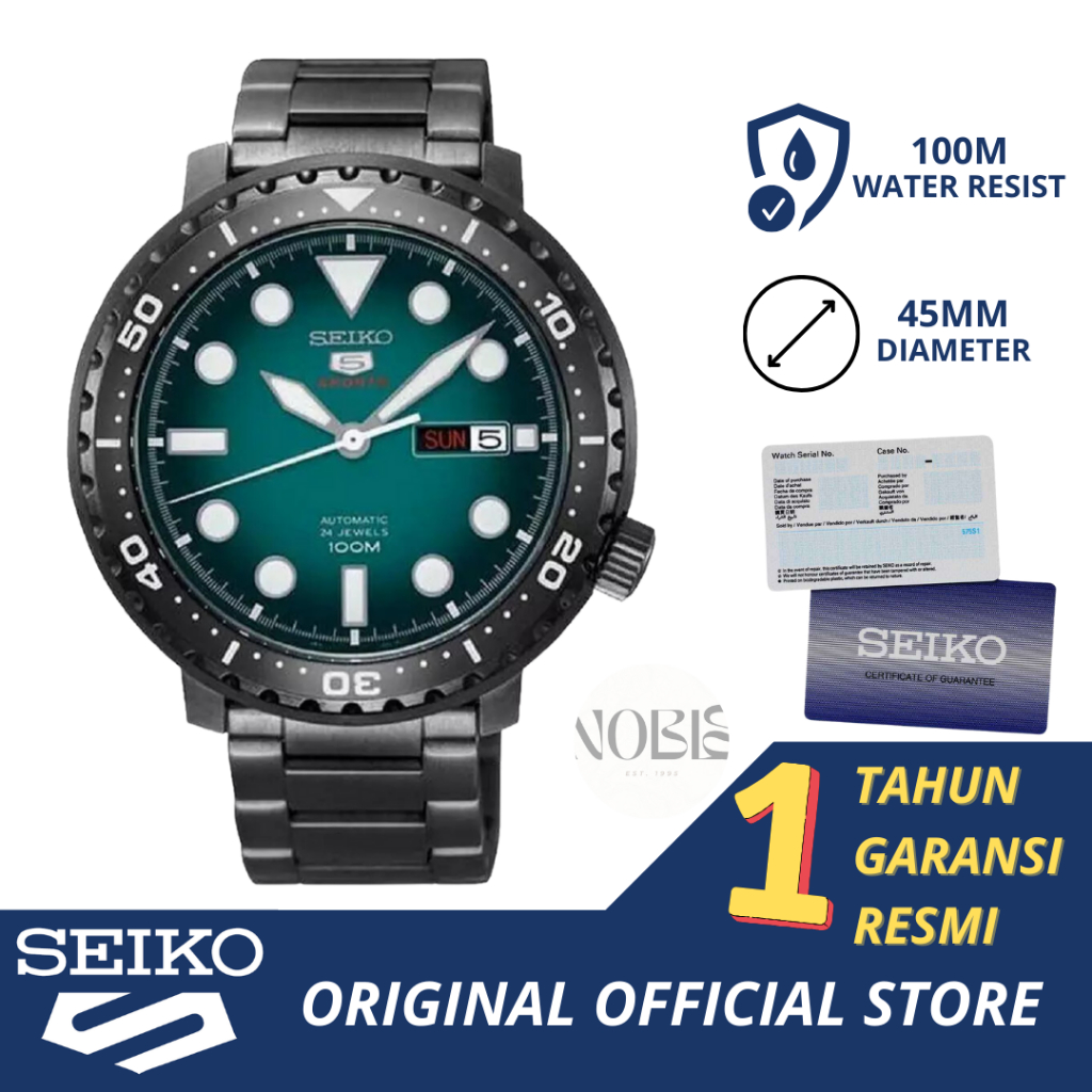 Jam Tangan Pria Seiko 5 Sports SRPC65K1 Bottle Cap Original 100 M SRPC65