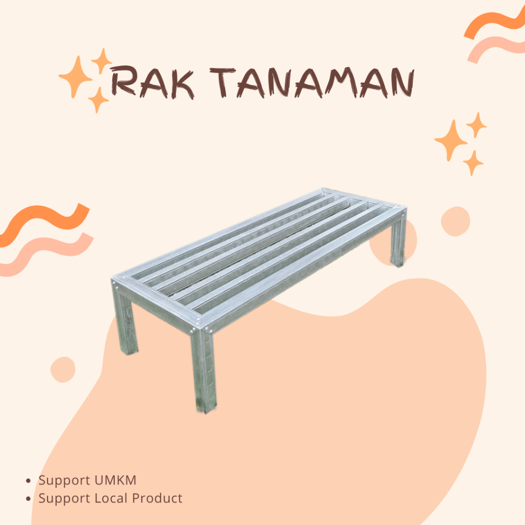Rak Pot Tanaman Minimalis Hollow Baja Ringan Outdoor Indoor