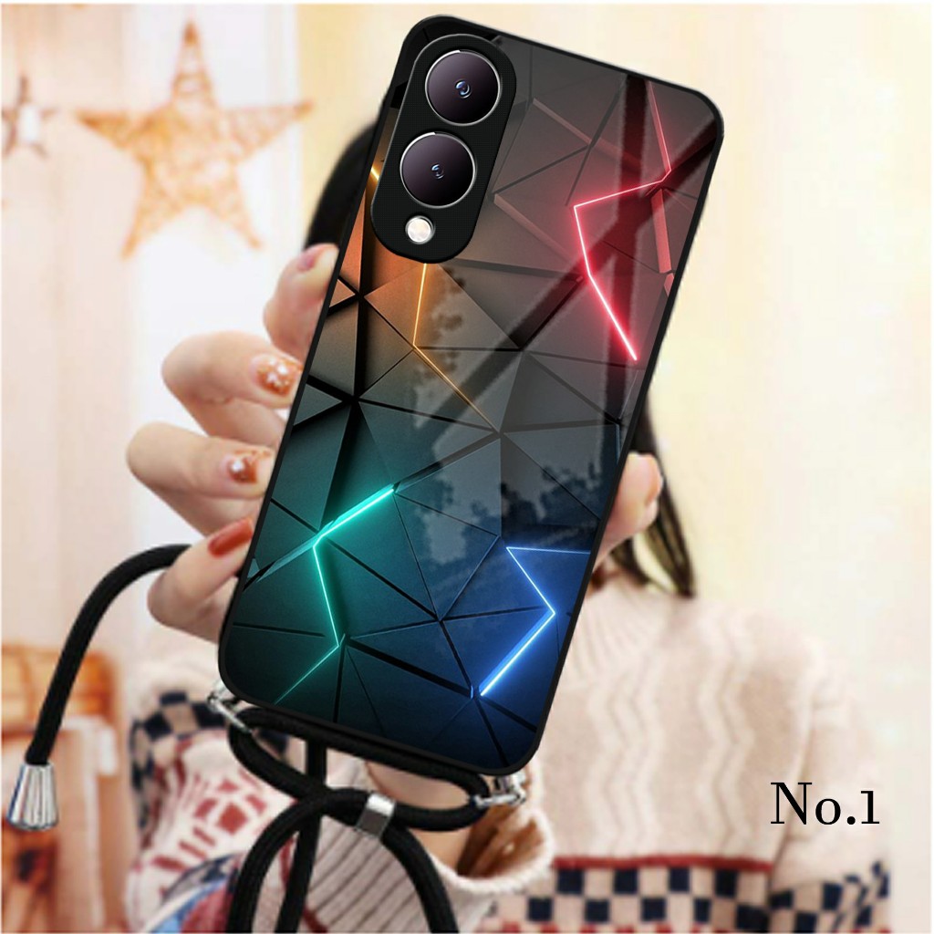 SOFTCASE KILAU 2D + Tali CASE | MC751 | SILIKON VIVO Y17S Y17 S SILIKON KACA CASE SILICON MAN AND GI