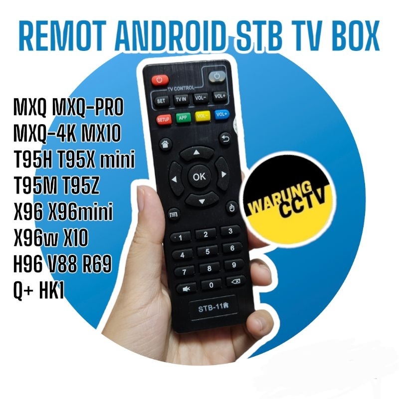 REMOTE ANDROID TV BOX STB-11 semua tipe MX10 H96 V88 T95 X96 MXQ R96 Q+ HK1 X10 remot langsung pakai