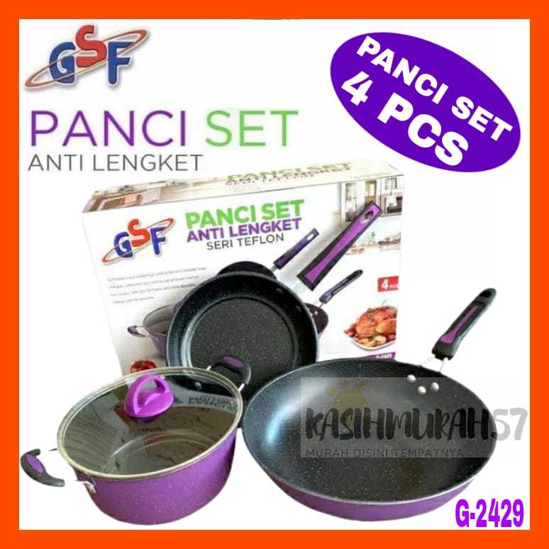 PANCI SET GSF G-2429 / PANCI SET ANTI LENGKET GSF 2429 / PANCI SET TEFLON GSF 2429 / PANCI SET SERI 
