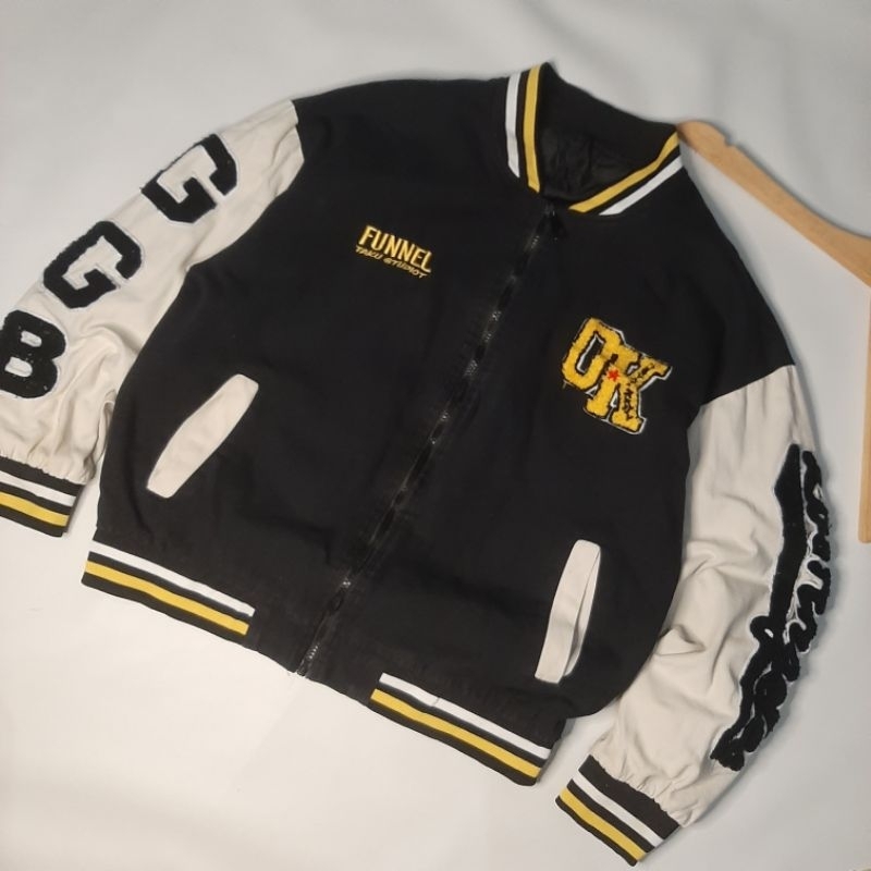 VERSITY JACKET CANVAS BORDIR LOGO