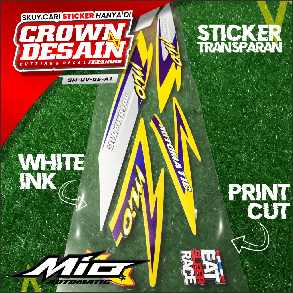 Stiker striping Mio Sporty Ori Bendera 2004 2005 transparan - Variasi striping mio sporty 2004 Trans