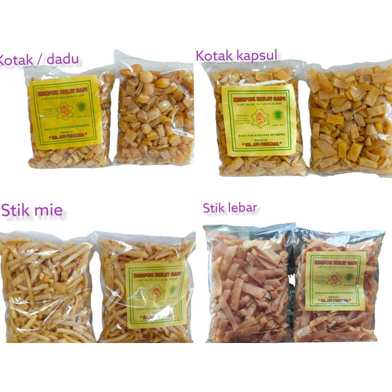 

Rambak "AFI PERKASA" Rambak sapi / krupuk kulit sapi terlengkap (500gr) (250gr)