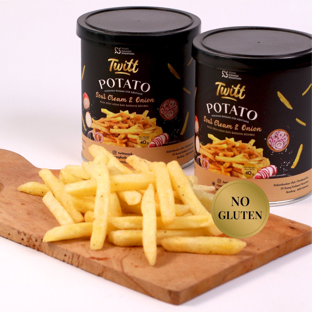 

Twitt Potato Sourcream & Onion 40gr Stick Kentang