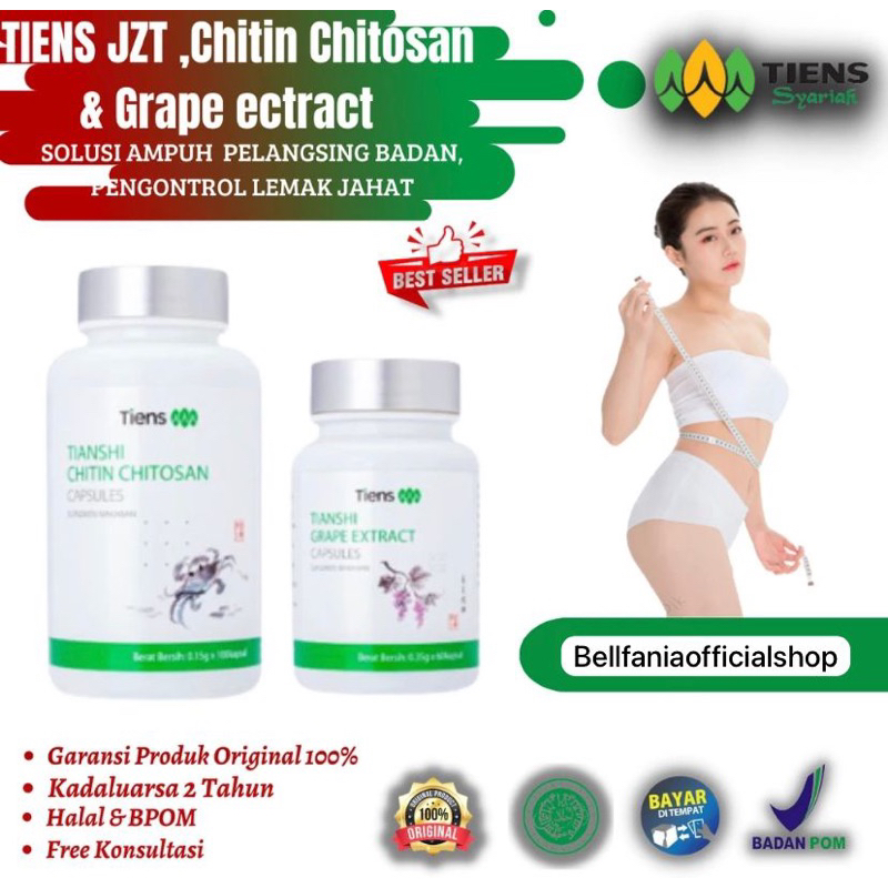 Tiens Jiang Zhi Tea pelangsing Badan Original 100% Herbal Alami Chitin Chitosan Pelangsing Badan 100