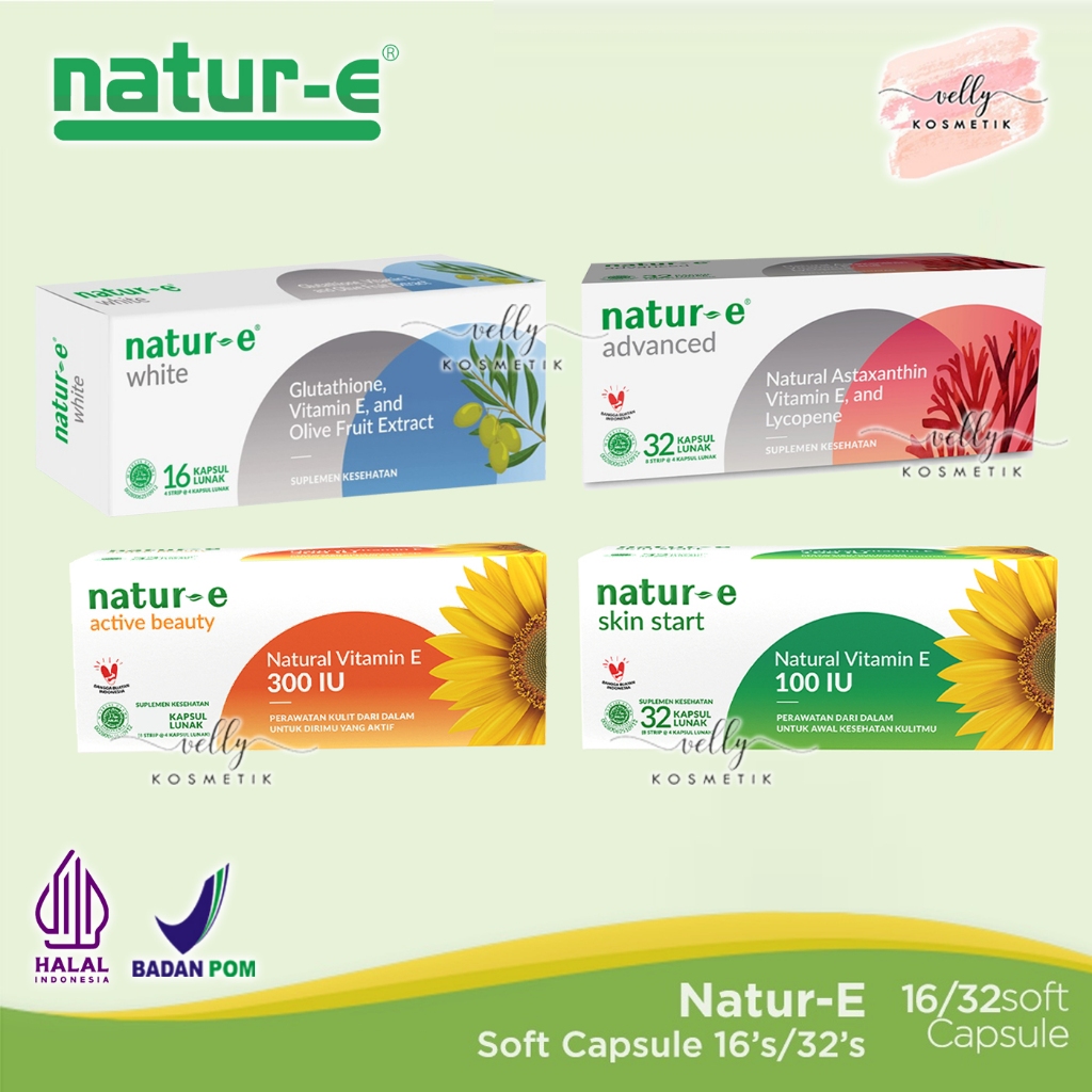 NATUR-E Vitamin Soft Capsule Natur E White 100IU 300IU Advanced