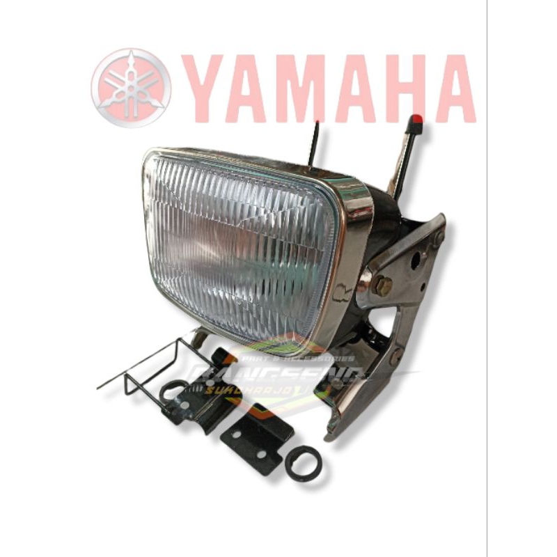 PROMO REFLEKTOR LAMPU DEPAN RX KING OVAL SET BREKET LAMPU OVAL RX KING MIRIP ORIGINAL