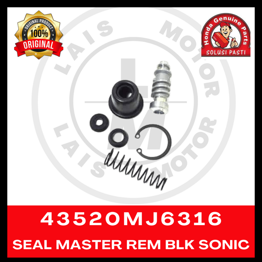 Seal Master Rem Belakang Mj6 Sonic CB150R LED New CBR150R 43520Mj6316 Original AHM