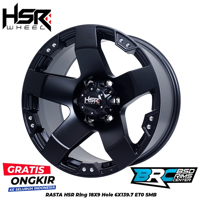 VELG MOBIL PAZERO HUMMER EVEREST FORTUNER TRITON RASTA HSR R18X9 H6X139,7 ET0 SMB