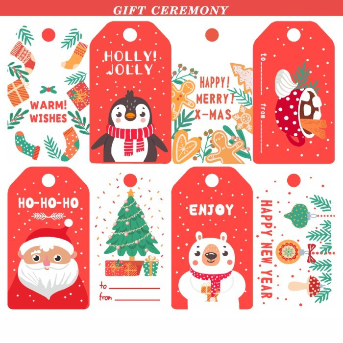 

(New) Hangtag Natal Christmas kartu Hand tag Natal Xmas label Handtag Xmas