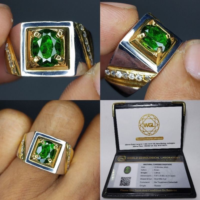 Natural chrome diopside