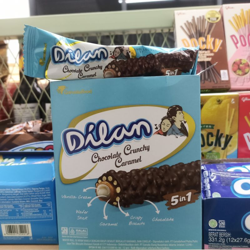 

[ISI 5 PCS] Dilan Chocolate Crunchy Caramel 23Gr x 5Pcs