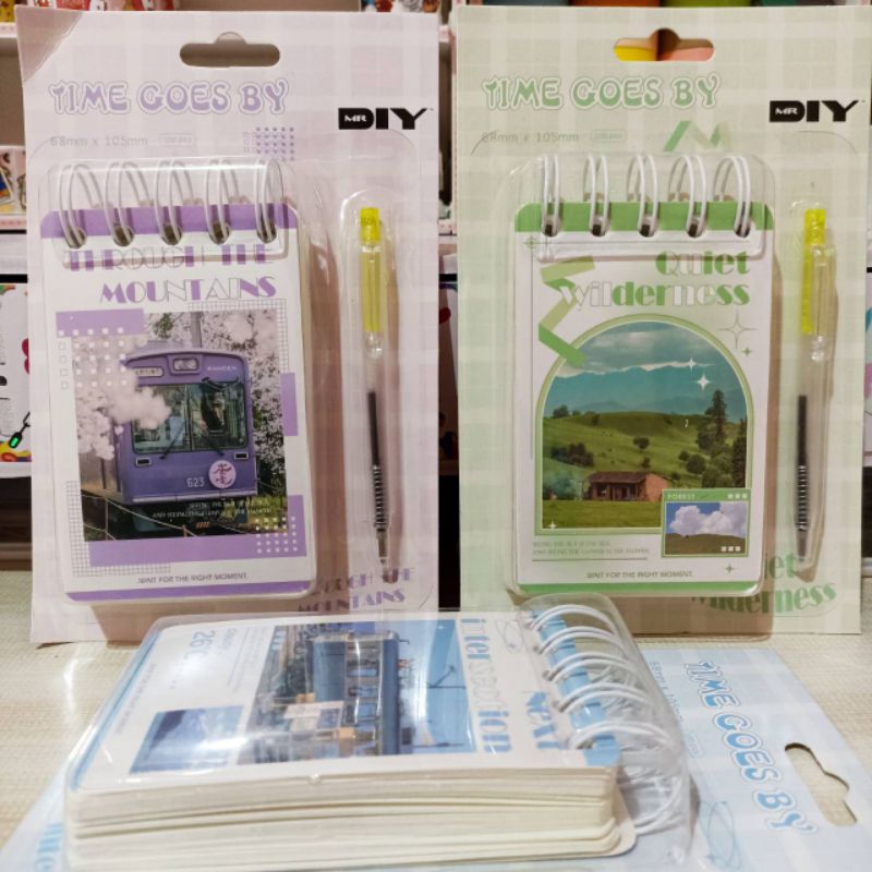 

Notebook Ring Mini/ Buku Catatan + Pen Mini/ Notepad Kecil Saku/ Buku Tulis Sekolah Memopad/ Notebook Ring Spiral