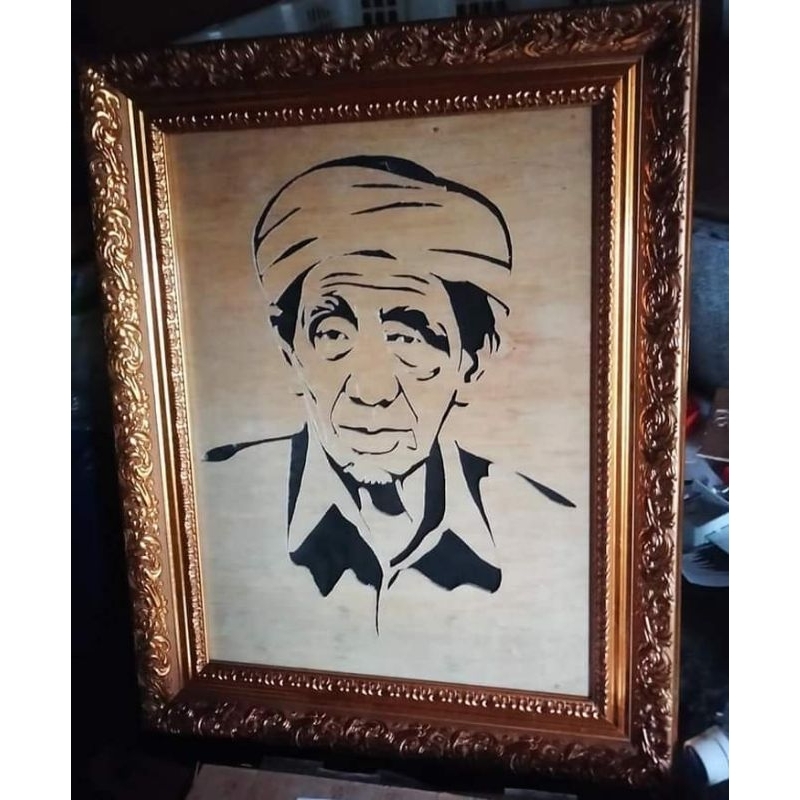 LUKISAN UKIR / LUKISAN KAYU / SILUET WAJAH / SILUET UKIR / LUKISAN UKIR / DEKORASI DINDING CUSTOM