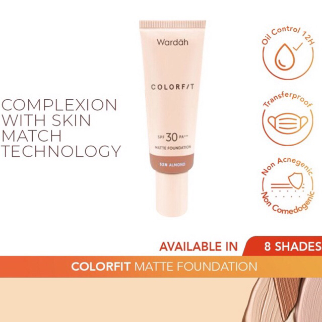 Wardah Colorfit Matte Foundation
