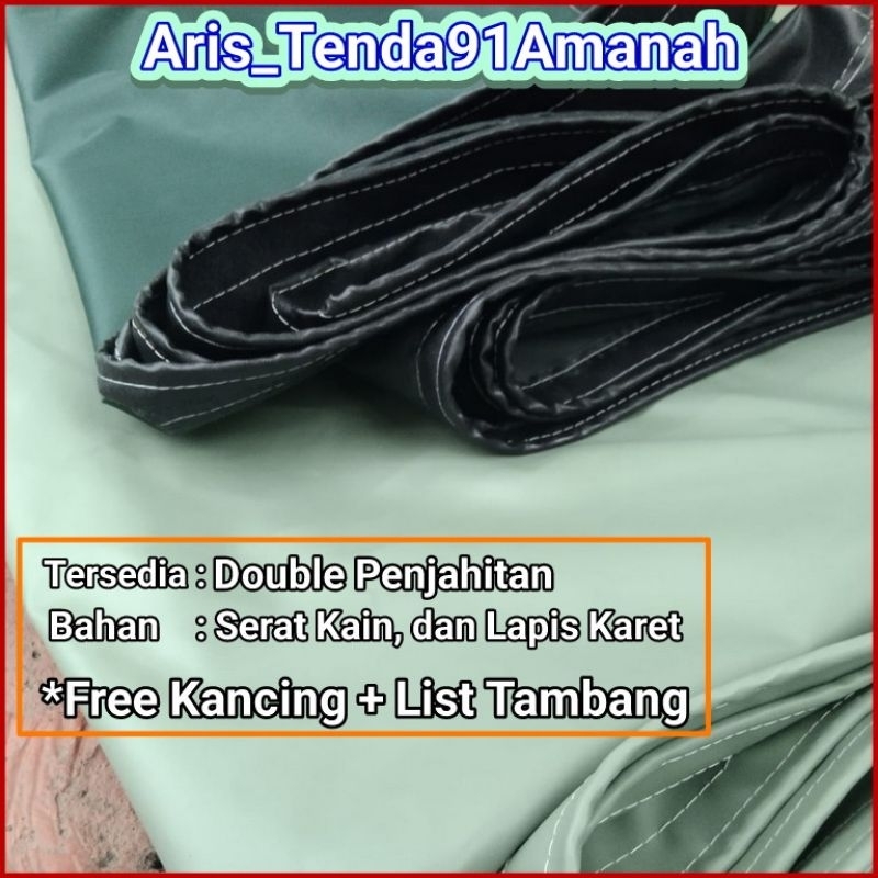 Terpal kain Cp/Cv tentara/jeep