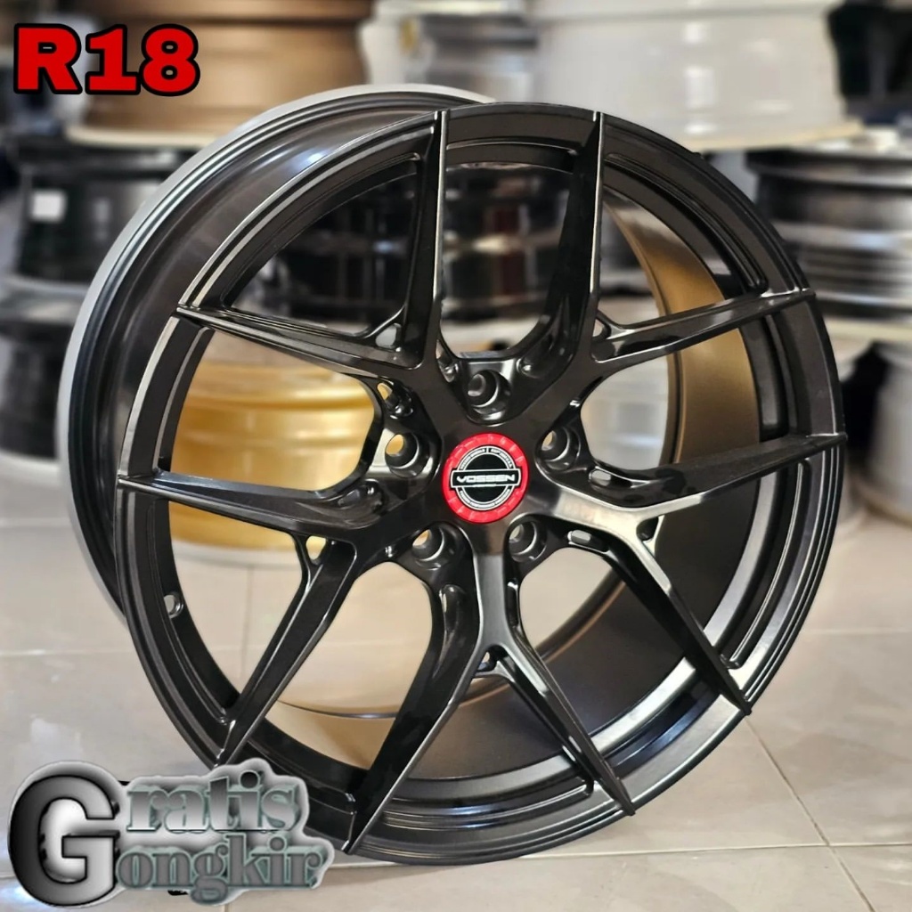 velg racing Vossen ring 18 pcd 5x114,3 velg mobil xpander innova hrv terios civic rush dll
