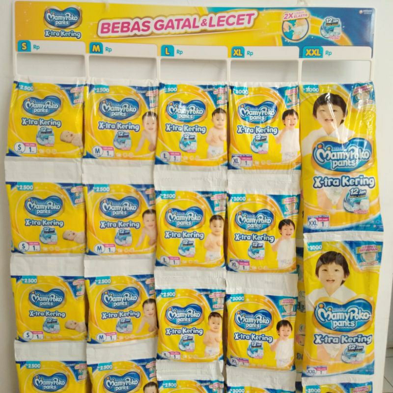 Mamypoko Renceng S1/M1/L1/XL1/XXL1 ( 1 renceng isi 10pcs ) popok bayi celana