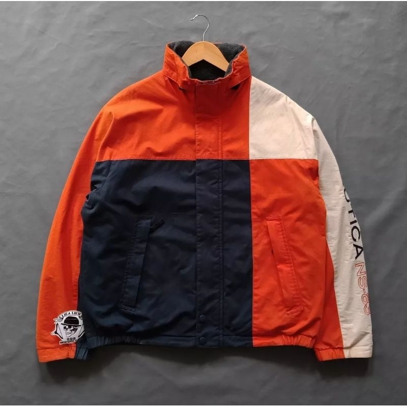 Jaket Vintage Nautica colorblock Reversible